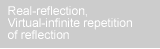 real-reflection, virtual-infinite repetition of reflection