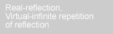 real-reflection, virtual-infinite repetition of reflection